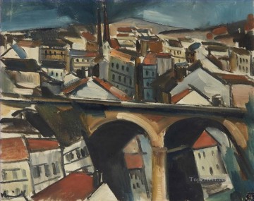 El viaducto Maurice de Vlaminck escenas de la ciudad del paisaje urbano Pinturas al óleo